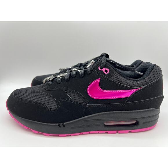 Nike Air Max 1 PRM Valentines Day Black Playfull Pink HV2302-001 Men Size 10.5. - Picture 2 of 12
